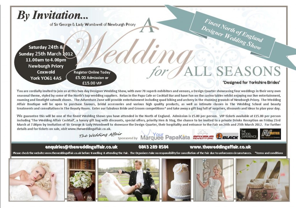 Invitation to A Wedding for All Seasons