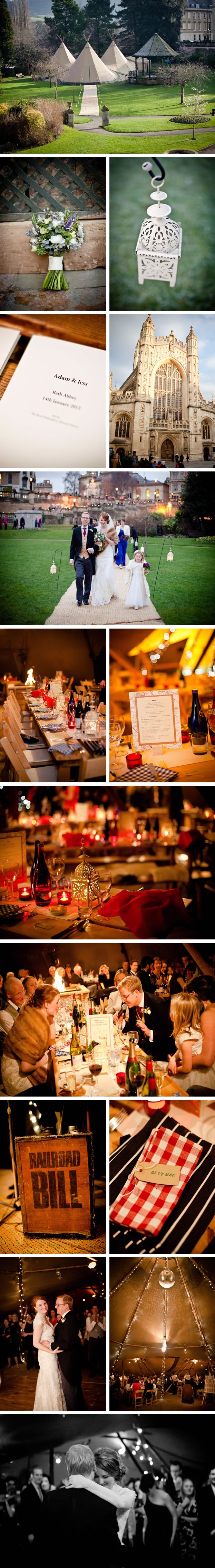 Jess & Adam PapaKata Teepee Wedding in Parade Gardens, Bath