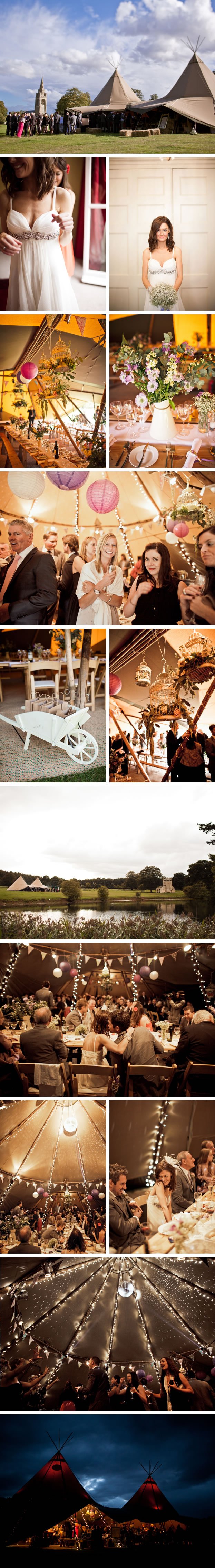 Nina & Graeme PapaKata Teepee Wedding Exton Park, Rutland