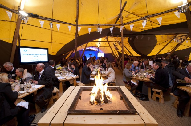 Event teepee hire - Yorkshire Water Awards