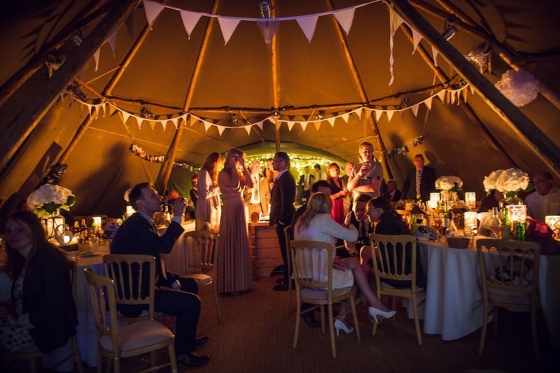 Claire and Andrew's PapaKåta teepee wedding