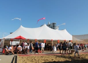 Sperry tent at Cowes Week