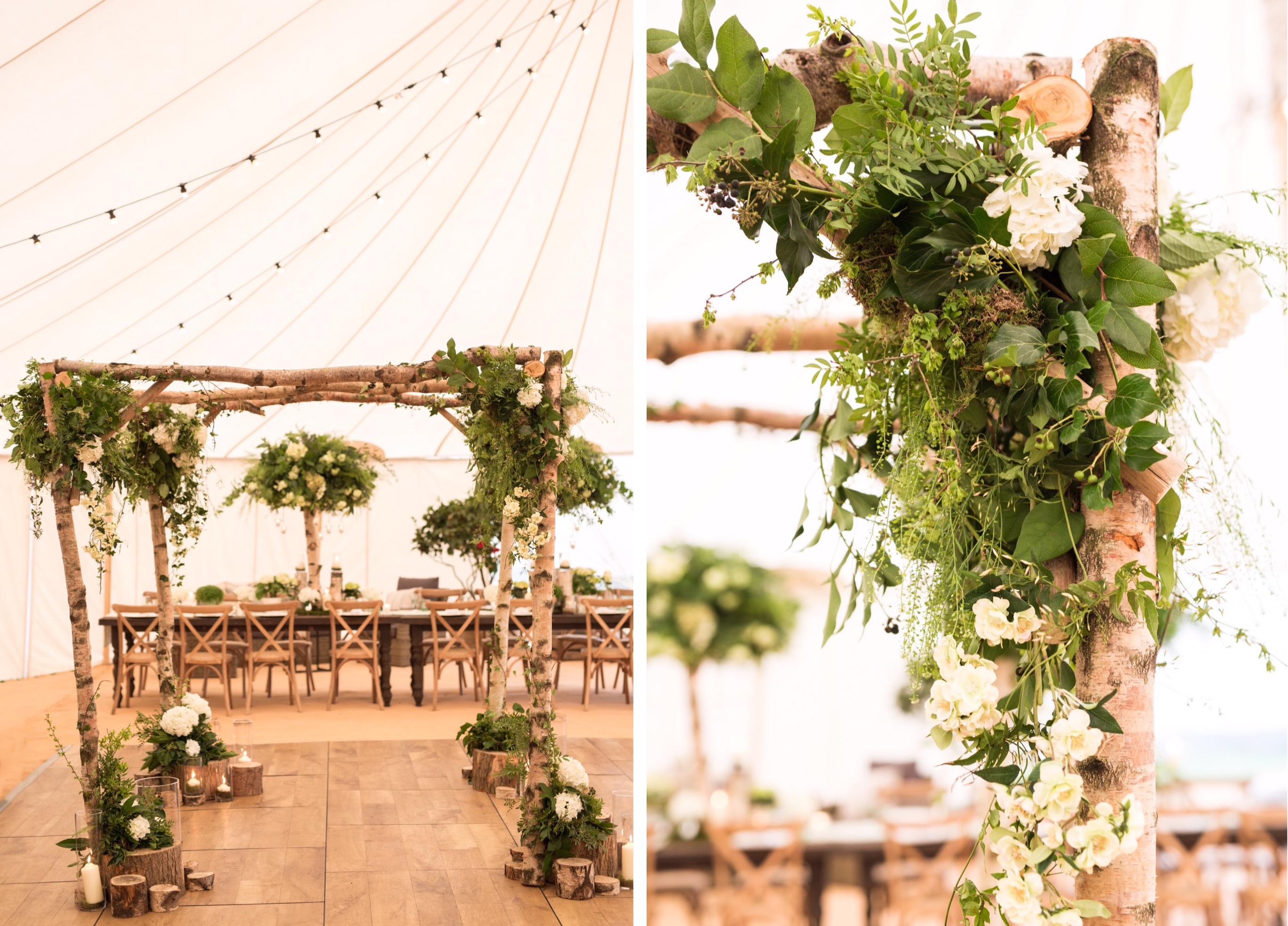 The new addition to our portfolio of luxury furnishings: Chuppah ceremony arch