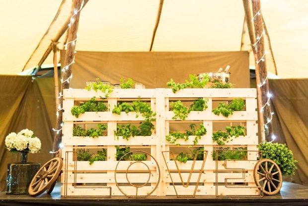 Herb Bar seen hear in a PapaKåta Teepee by Natasha Cadman Photography
