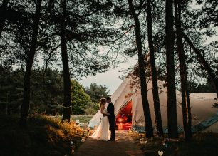 Emma & Gaz PapaKata Teepee. Image by John Johnston Photography.
