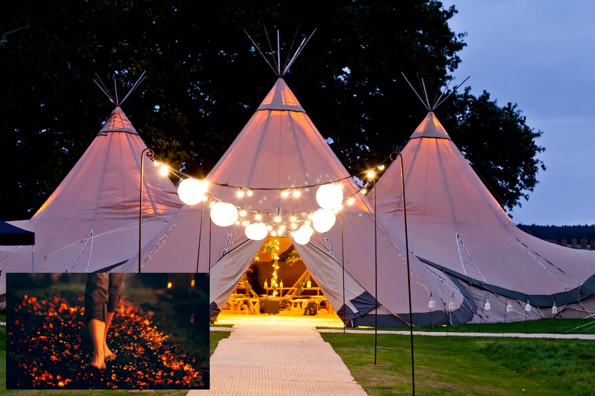 PapaKåta Teepees for Macmillan Firewalk PapaKåta Teepees for Macmillan Firewalk