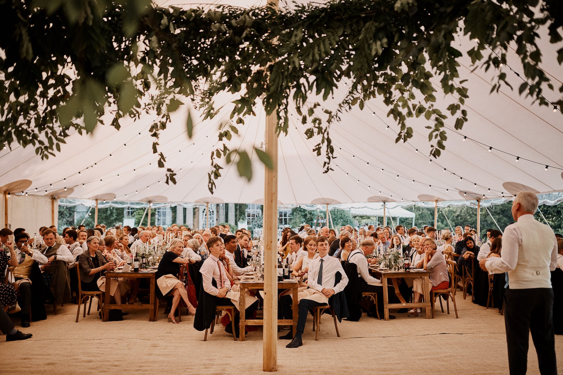 PapaKata Couple Claudia & Jimmy Sperry Tent Wedding at Norton Hall captured by Benjamin Wheeler- Sperry Tent Interior, Wedding Speeches PapaKata Couple Claudia & Jimmy Sperry Tent Wedding at Norton Hall captured by Benjamin Wheeler- Sperry Tent Interior, Wedding Speeches