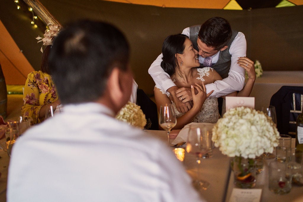 PapaKåta couple Lucy & Chris' Teepee Wedding in Terrington North Yorkshire captured by Chris Morse Photography- A moment to cherish forever