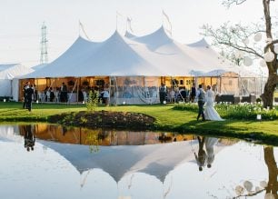 The Sperry Tent's stunning silhouette: See Georgina & Steve's PapaKata Sperry Wedding by Melissa Beattie Photography