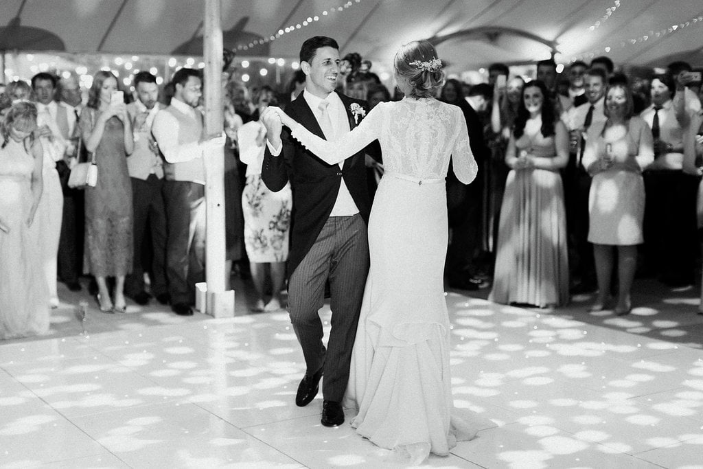 PapaKåta couple Georgina & Steve Sperry Tent Wedding in Barnby Dun, Doncaster captured by Melissa Beattie- First Dance