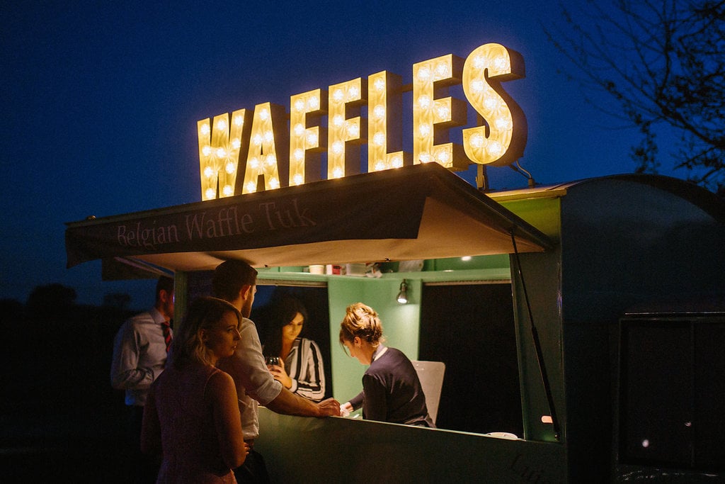 PapaKåta couple Georgina & Steve Sperry Tent Wedding in Barnby Dun, Doncaster captured by Melissa Beattie- Waffles by Belgian Waffle Tuk