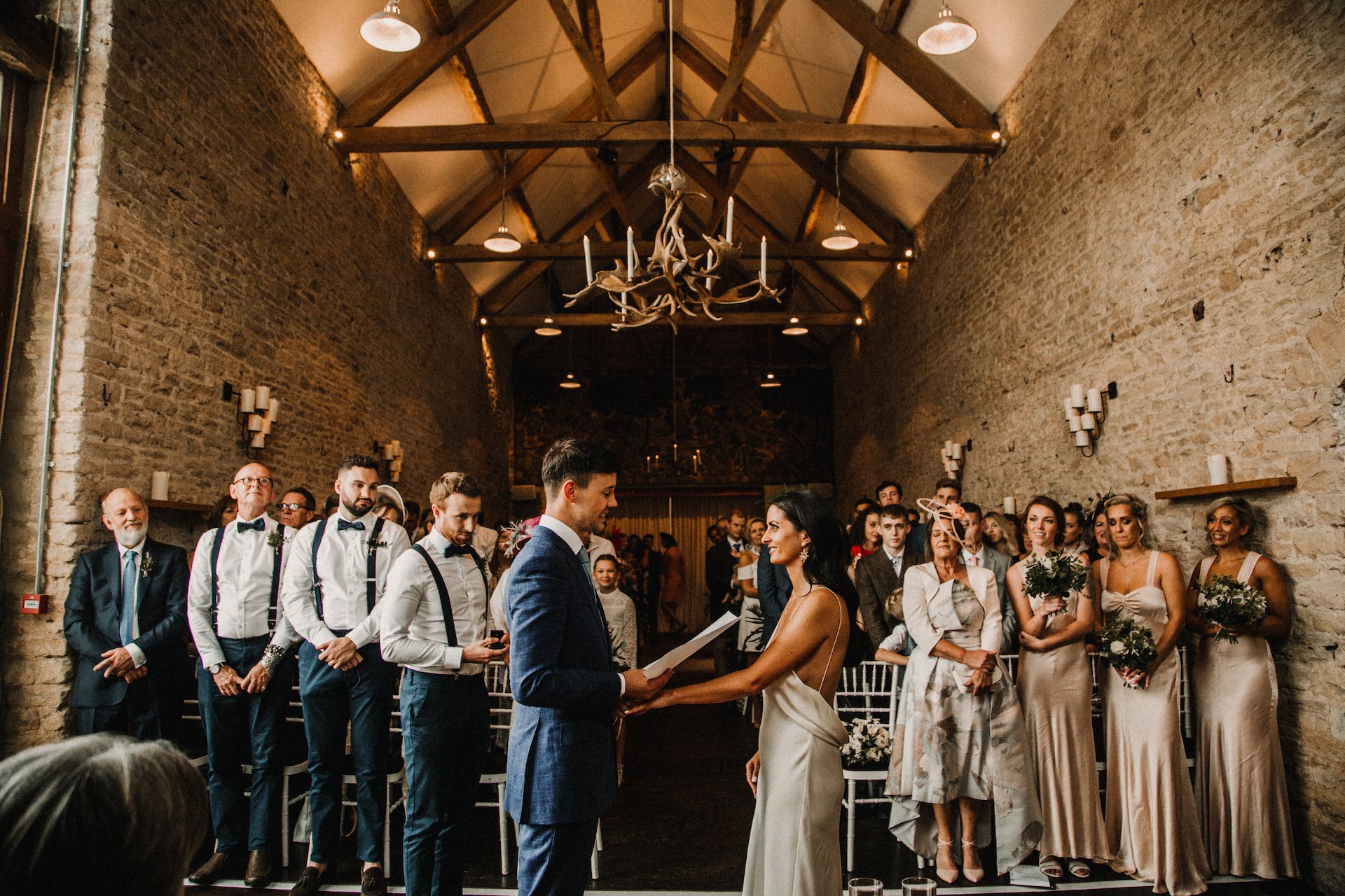 PapaKåta couple Hayley & Luke's Teepee Wedding in Ascott-Under-Wychwood, Oxon captured by Carla Blain Photography- Ceremony setting