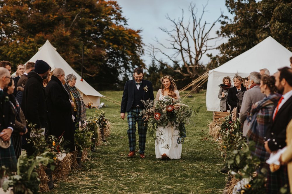 PapaKåta couple Eilidh & Lloyd's Sperry Wedding in Glenfarg, Perthshire captured by Colin Ross Photography- Outdoor Scottish Ceremony PapaKåta couple Eilidh & Lloyd's Sperry Wedding in Glenfarg, Perthshire captured by Colin Ross Photography- Outdoor Scottish Ceremony