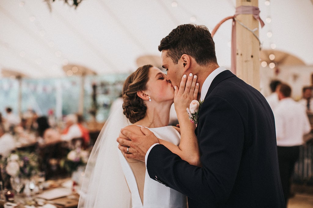 Katie & Thomas' PapaKåta Sperry Tent wedding in Thornborough, Bucks captured by Matt Horan Photography: The happy couple 