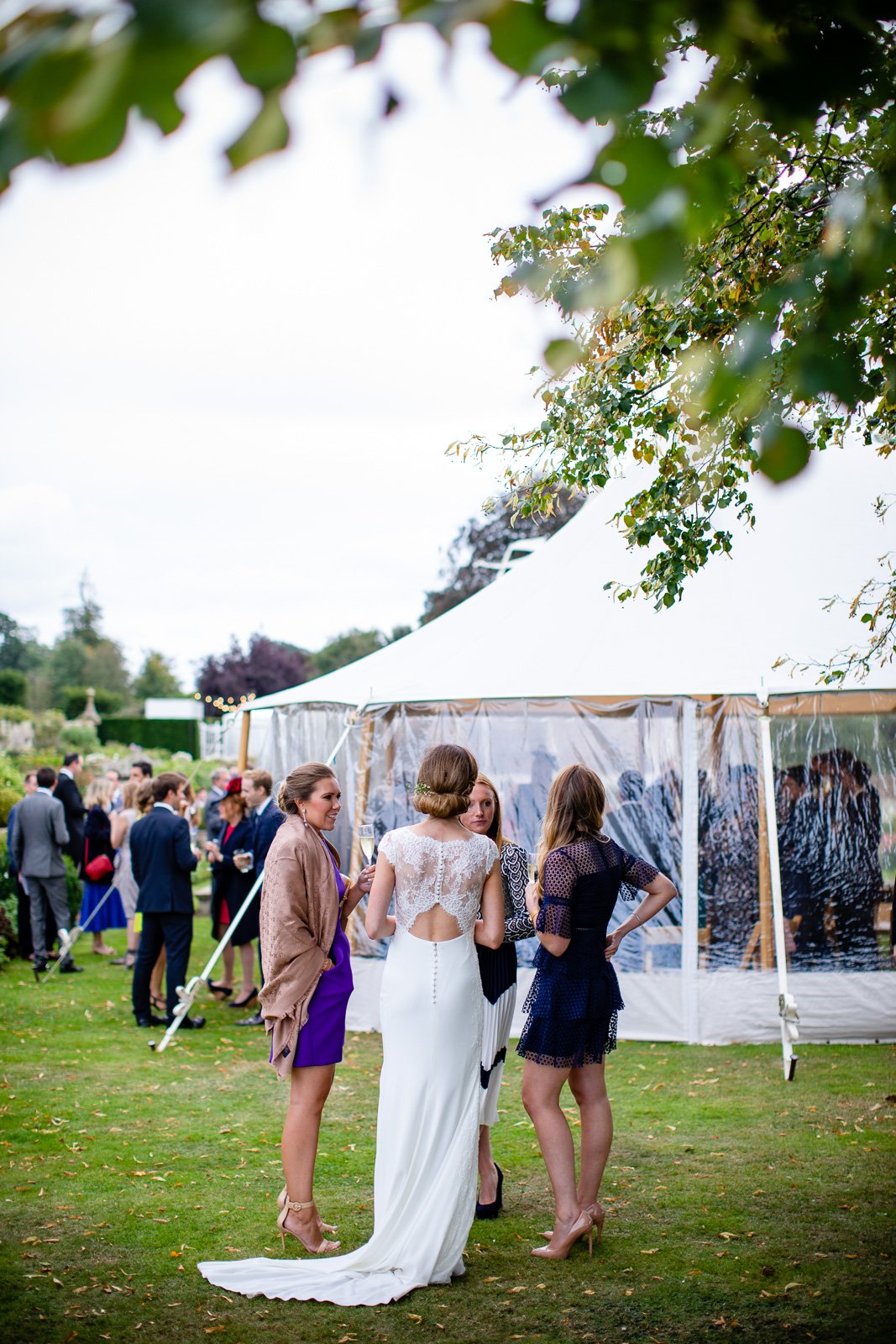Emily & Ed's PapaKåta Sperry Tent wedding at Buckhurst Park captured by Tony Hart Photography: Bridal Style, Dress by Mirror Mirror