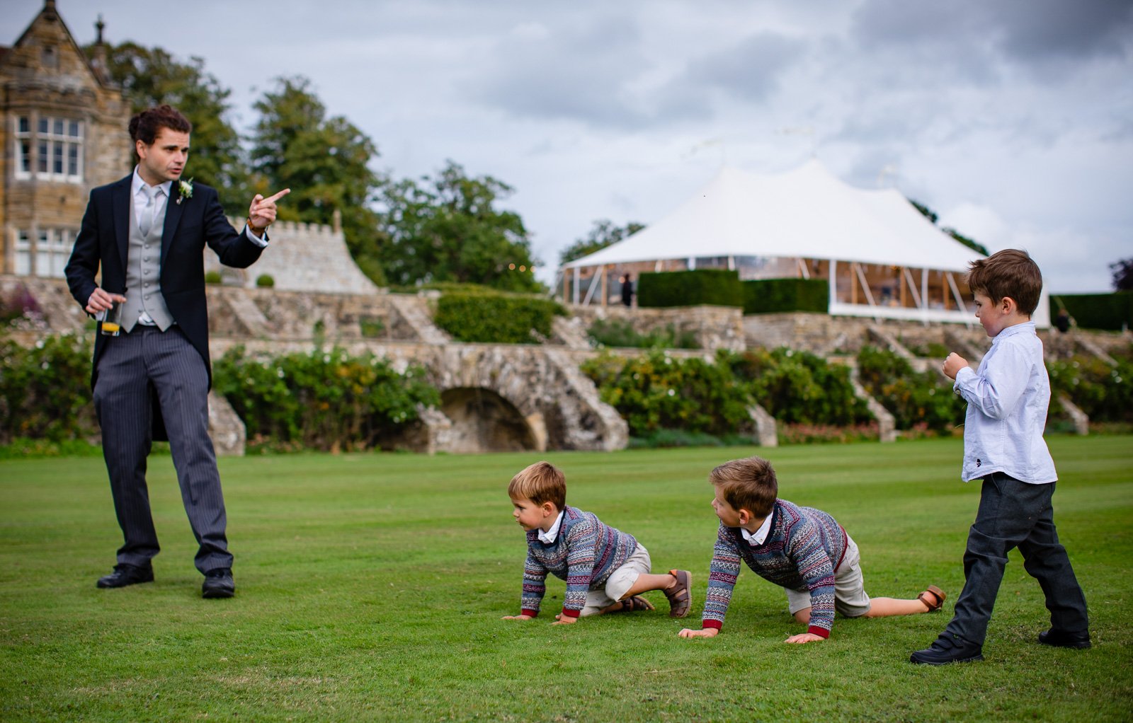 Emily & Ed's PapaKåta Sperry Tent wedding at Buckhurst Park captured by Tony Hart Photography: Wedding Guests