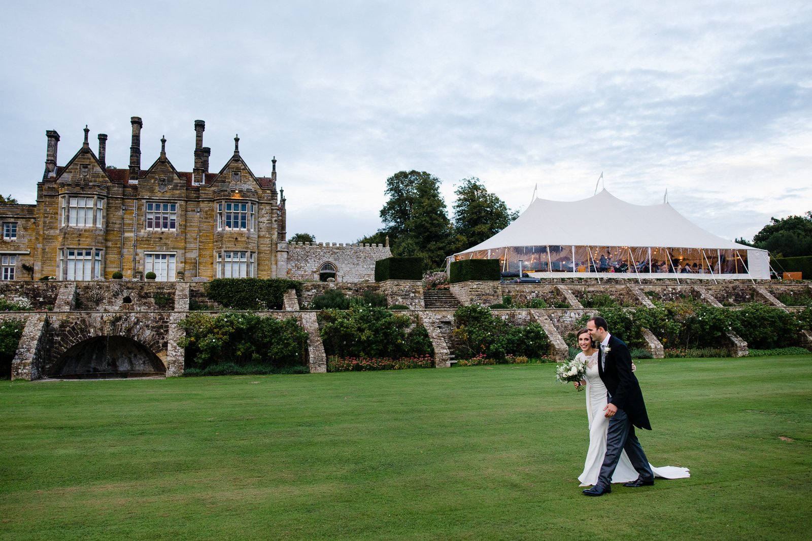 Emily & Ed's PapaKåta Sperry Tent wedding at Buckhurst Park captured by Tony Hart Photography: Bride & Groom Portraits 