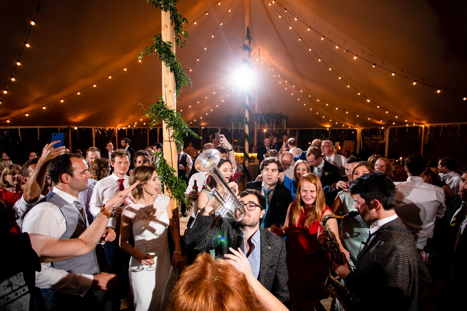 Emily & Ed's PapaKåta Sperry Tent wedding at Buckhurst Park captured by Tony Hart Photography: Wedding Entertainment 