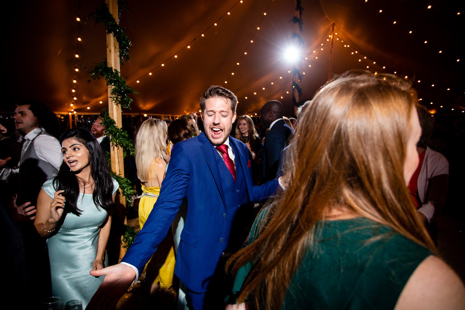 Emily & Ed's PapaKåta Sperry Tent wedding at Buckhurst Park captured by Tony Hart Photography: Dancing