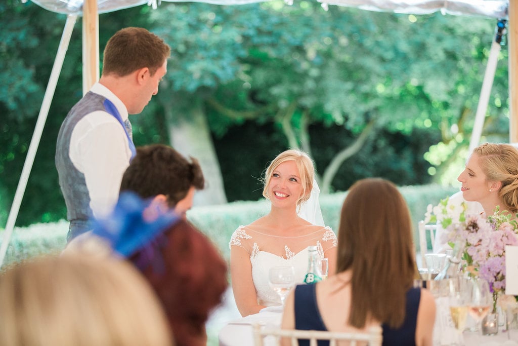 Georgie & Ben's PapaKåta Sperry Tent wedding at Newington House captured by Lucy Davenport: Bridal Style 