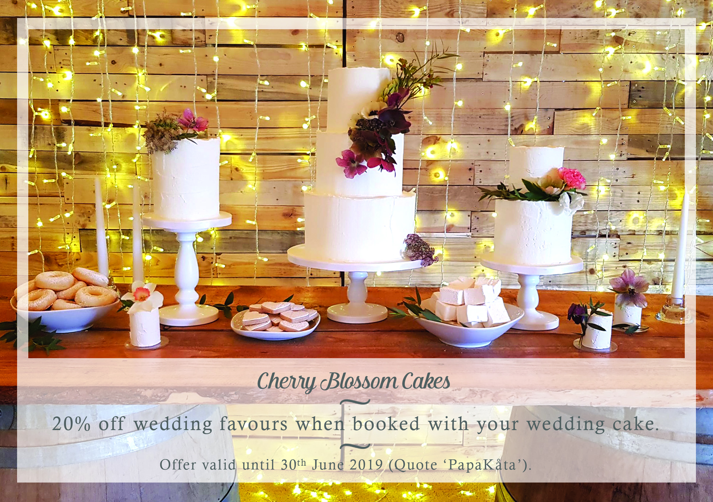 Cherry Blossom Cakes your exclusive PapaKata supplier discount