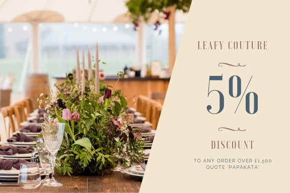 Leafy Couture discount PapaKata Open Weekend