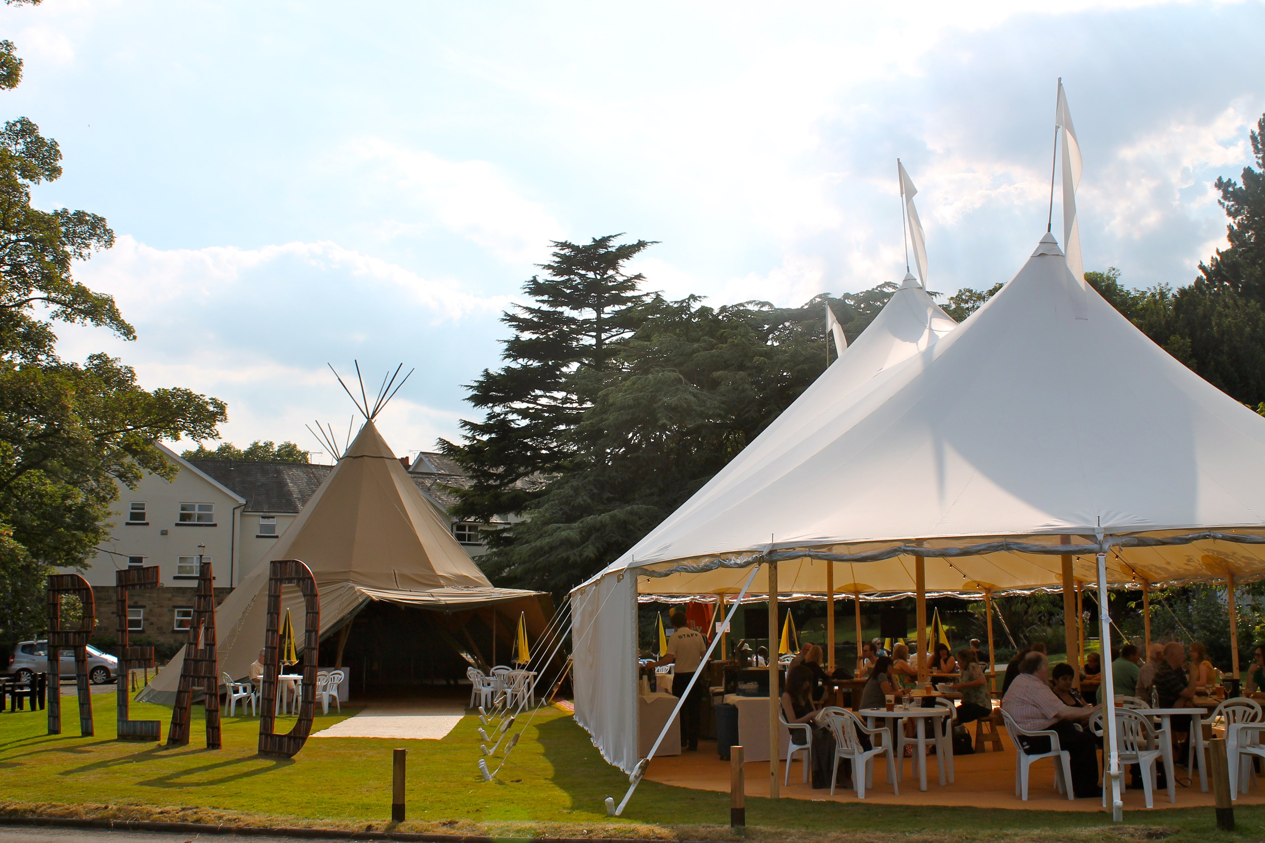 PapaKåta Teepee & Sperry Tent at Crime Writers Festival