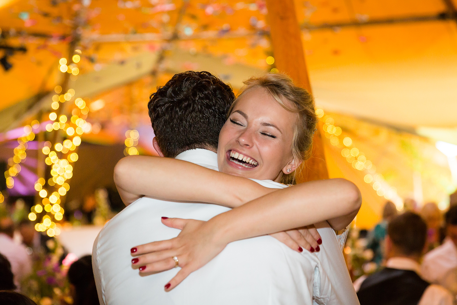 Harriet & William's PapaKåta Teepee Wedding at Gilmerton House captured by First Light Photography- Bridal Style