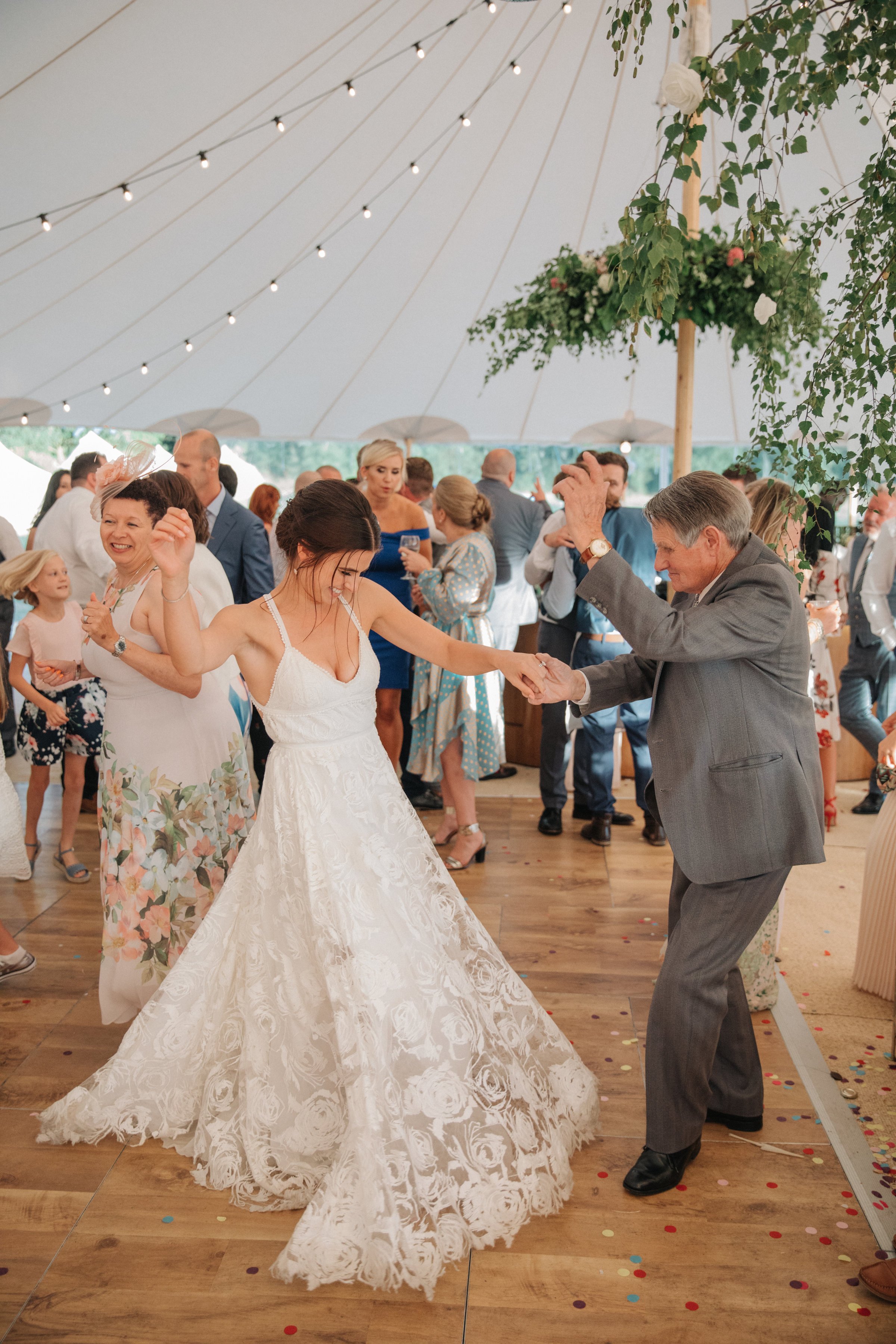 Steph & Ed's PapaKåta Sperry Tent wedding at home in Nottingham captured by M & J Photography: Bridal Style