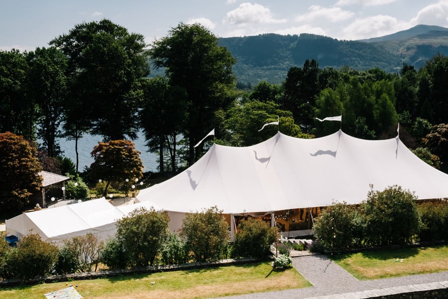 Natalie & Jack's PapaKåta Sperry Tent wedding at Lingholm Estate, Keswick, Lake District captured by Kristian Leven Photography