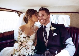 Rachel & Henry PapaKåta Sperry Tent Wedding, The Royal Crescent, Bath; The Wedding Car