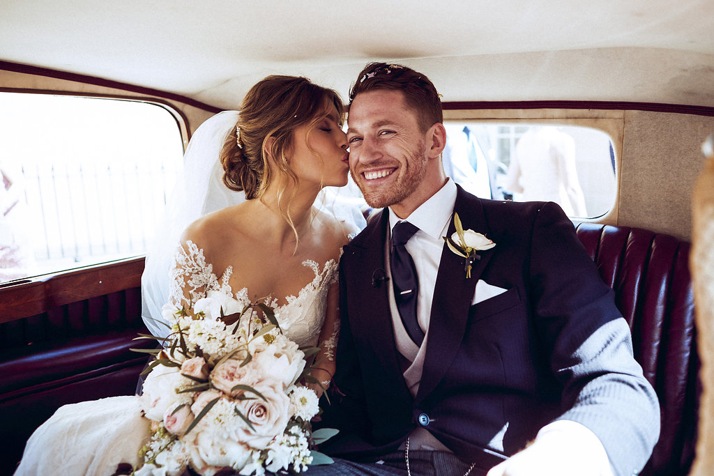 Rachel & Henry PapaKåta Sperry Tent Wedding, The Royal Crescent, Bath; The Wedding Car