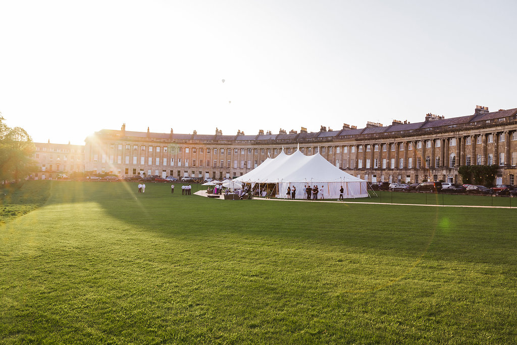 Rachel & Henry PapaKåta Sperry Tent Wedding, The Royal Crescent, Bath: UK Sperry Tent Wedding
