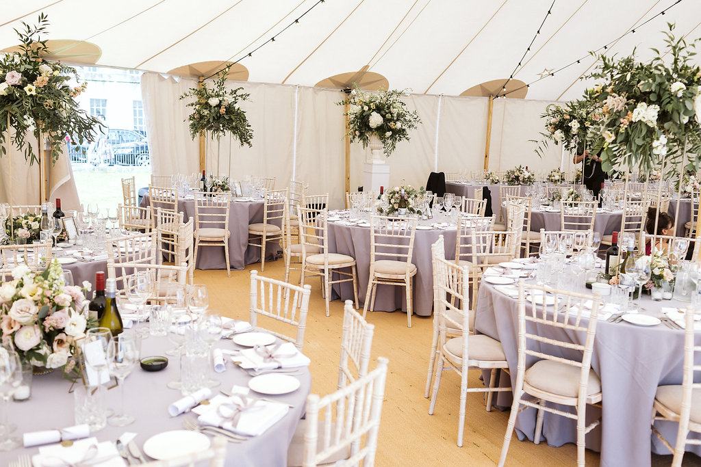 Rachel & Henry PapaKåta Sperry Tent Wedding, The Royal Crescent, Bath: Sperry Tent Interior