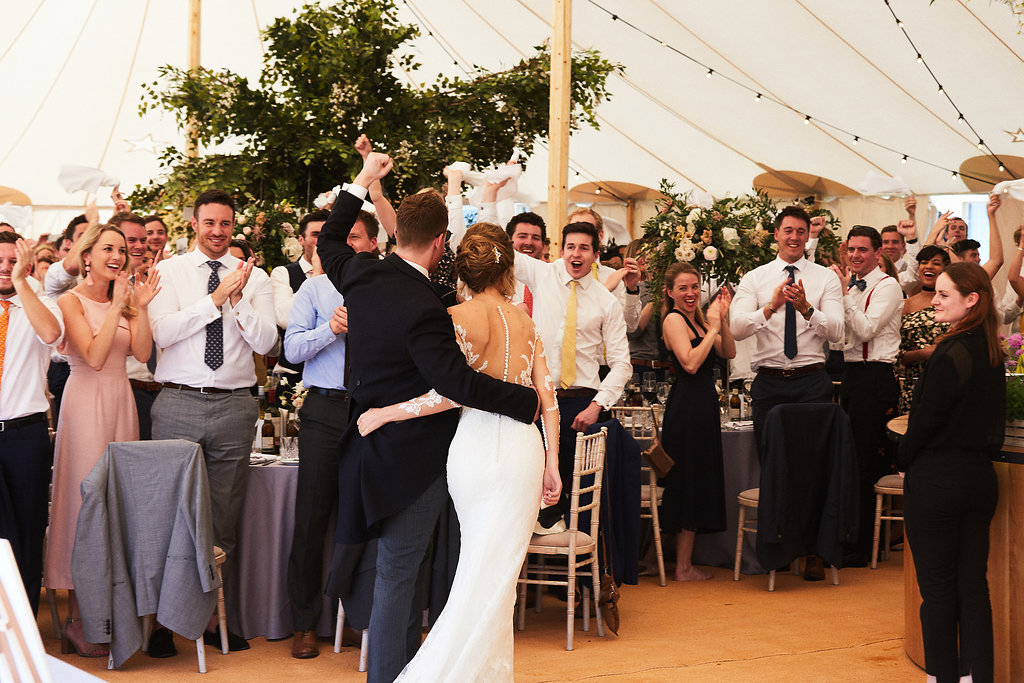 Rachel & Henry PapaKåta Sperry Tent Wedding, The Royal Crescent, Bath: A Toast to The Bride & Groom