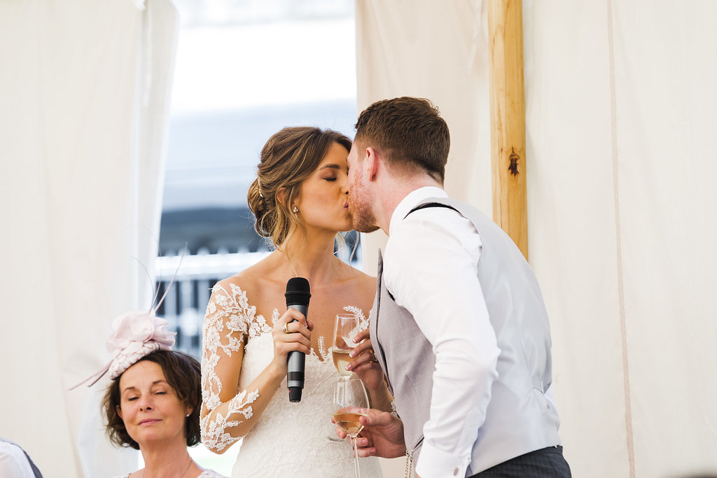 Rachel & Henry PapaKåta Sperry Tent Wedding, The Royal Crescent, Bath: Bride & Groom