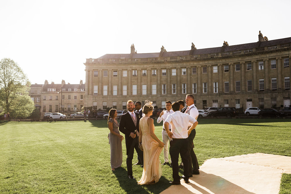 Rachel & Henry PapaKåta Sperry Tent Wedding, The Royal Crescent, Bath: Wedding Guests