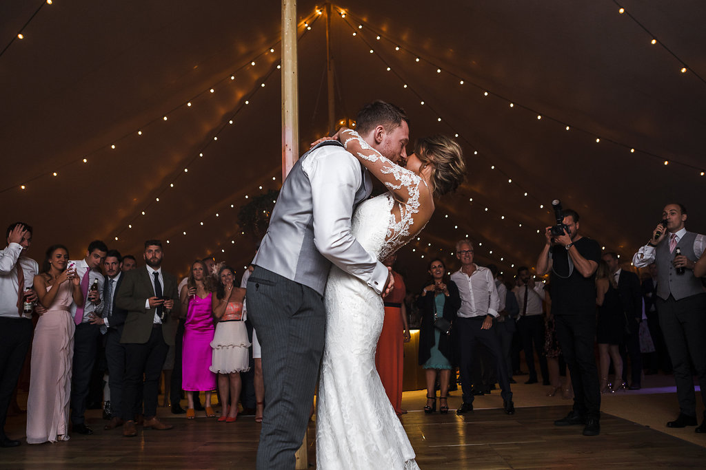 Rachel & Henry PapaKåta Sperry Tent Wedding, The Royal Crescent, Bath: The new Mr & Mrs First Dance