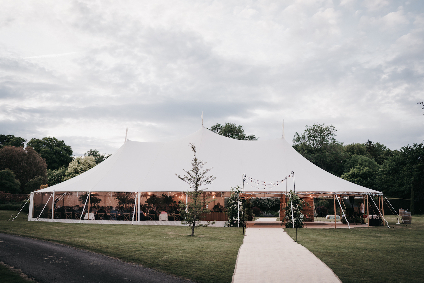 Harriett & Ed PapaKåta Sperry Tent Wedding in Wiltshire, Stories By Jules Photography; Sperry Tent Exterior Harriett & Ed PapaKåta Sperry Tent Wedding in Wiltshire, Stories By Jules Photography; Sperry Tent Exterior