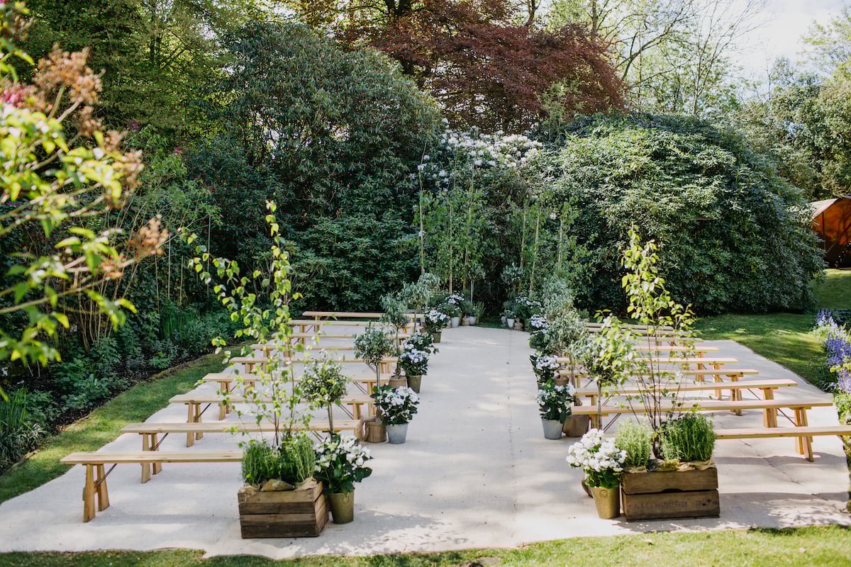 Sarah & Billy PapaKåta Tipi Tent Wedding, John Hope Photography; Outdoor Ceremony