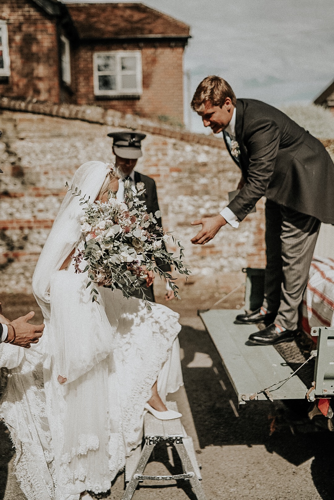 Harriett & Ed PapaKåta Sperry Tent Wedding in Wiltshire, Stories By Jules Photography; Wedding Car Harriett & Ed PapaKåta Sperry Tent Wedding in Wiltshire, Stories By Jules Photography; Wedding Car