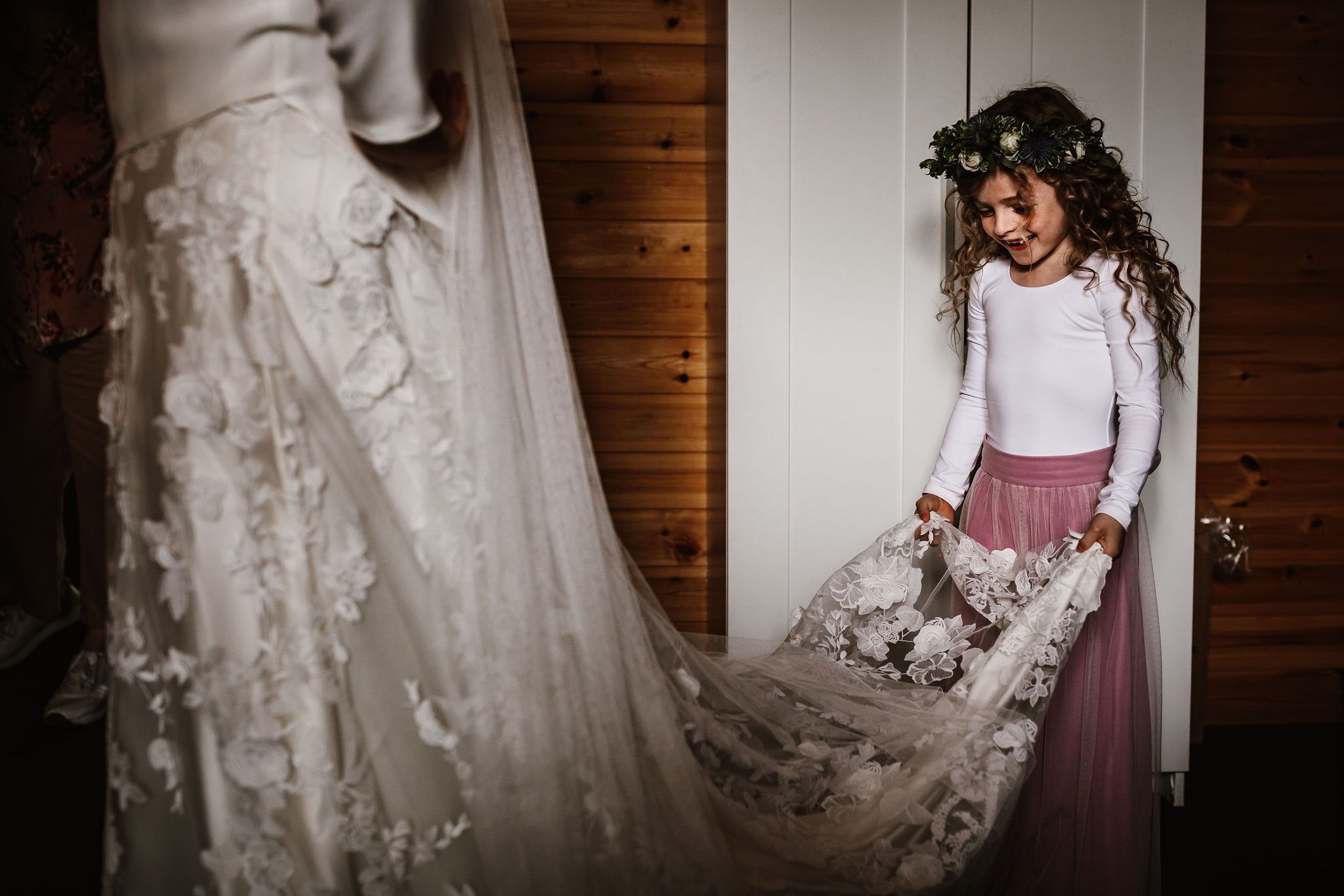 Katie & Jes PapaKata Tipi Wedding, Hidden River Cabins, Ally M Photography; Dress Details