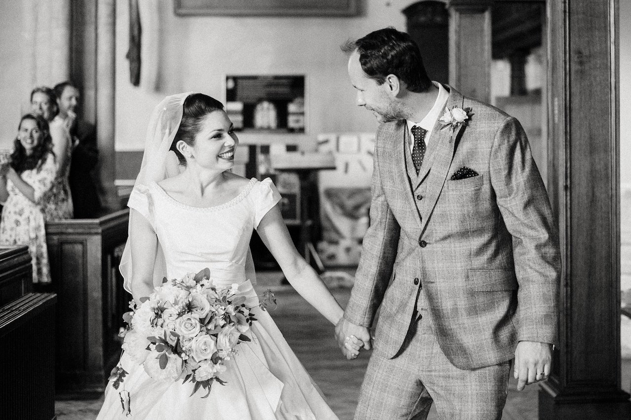 Charlotte & Tony Papakata Sperry Tent Wedding, Hampshire, Doug Treiber Photography; Bride & Groom