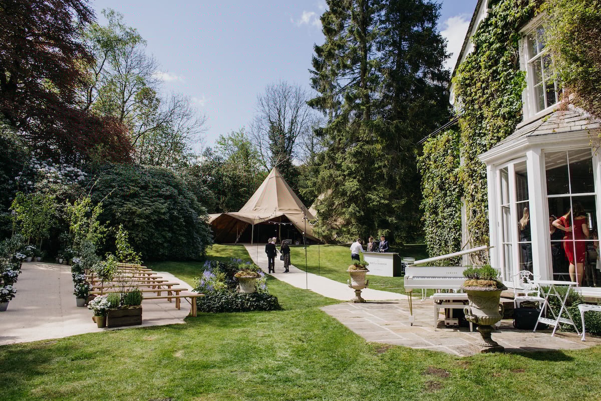 Sarah & Billy PapaKåta Tipi Tent Wedding, John Hope Photography; Wedding Reception Area