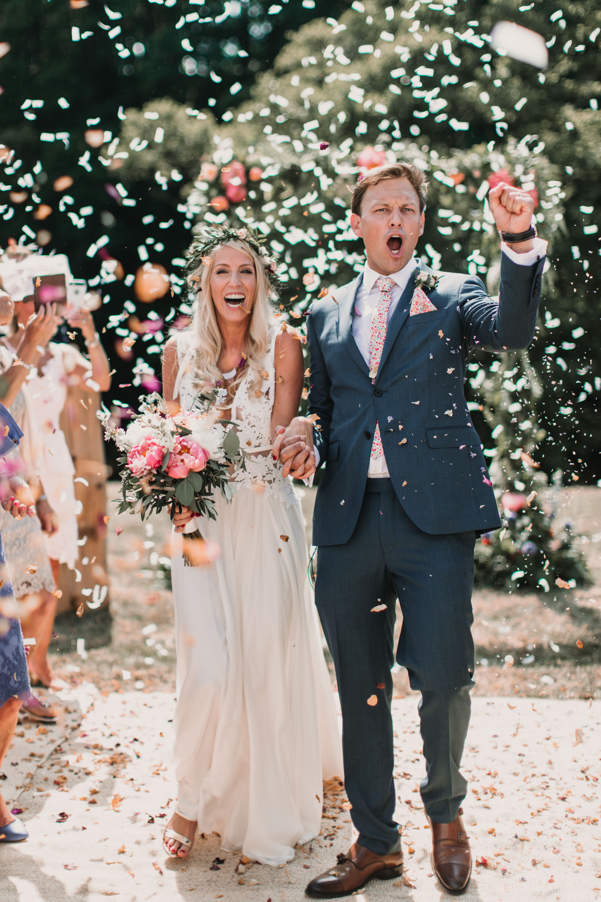 Emma & Tannah PapaKåta Sperry Tent Wedding, Yorkshire Dales, Natalie Pluck Photography; The Happy Mr & Mrs Confetti Throw Emma & Tannah PapaKåta Sperry Tent Wedding, Yorkshire Dales, Natalie Pluck Photography; The Happy Mr & Mrs Confetti Throw