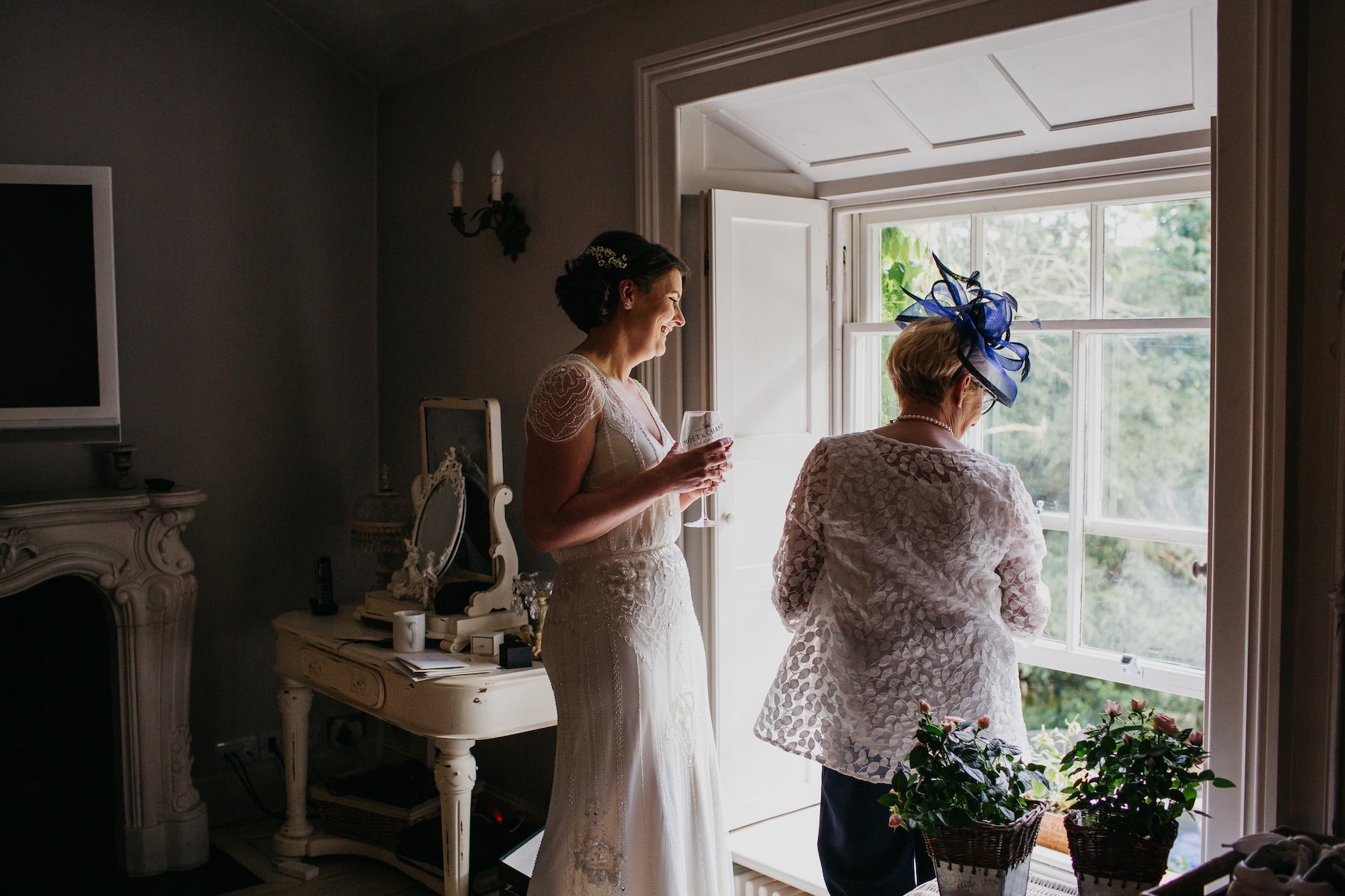 Sarah & Billy PapaKåta Tipi Tent Wedding, John Hope Photography; Bride Getting Ready