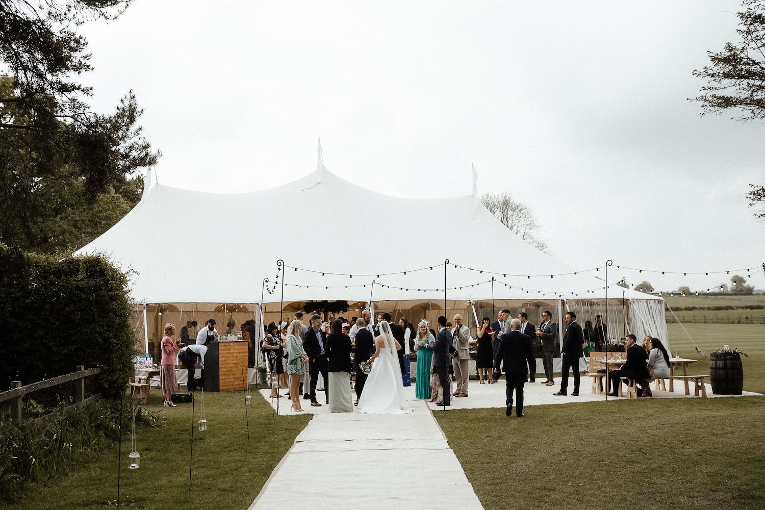 India & Sean PapaKåta Sperry Tent Wedding in Lincolnshire, Yorkshire, Caitlin & Jones Photography; Sperry Tent