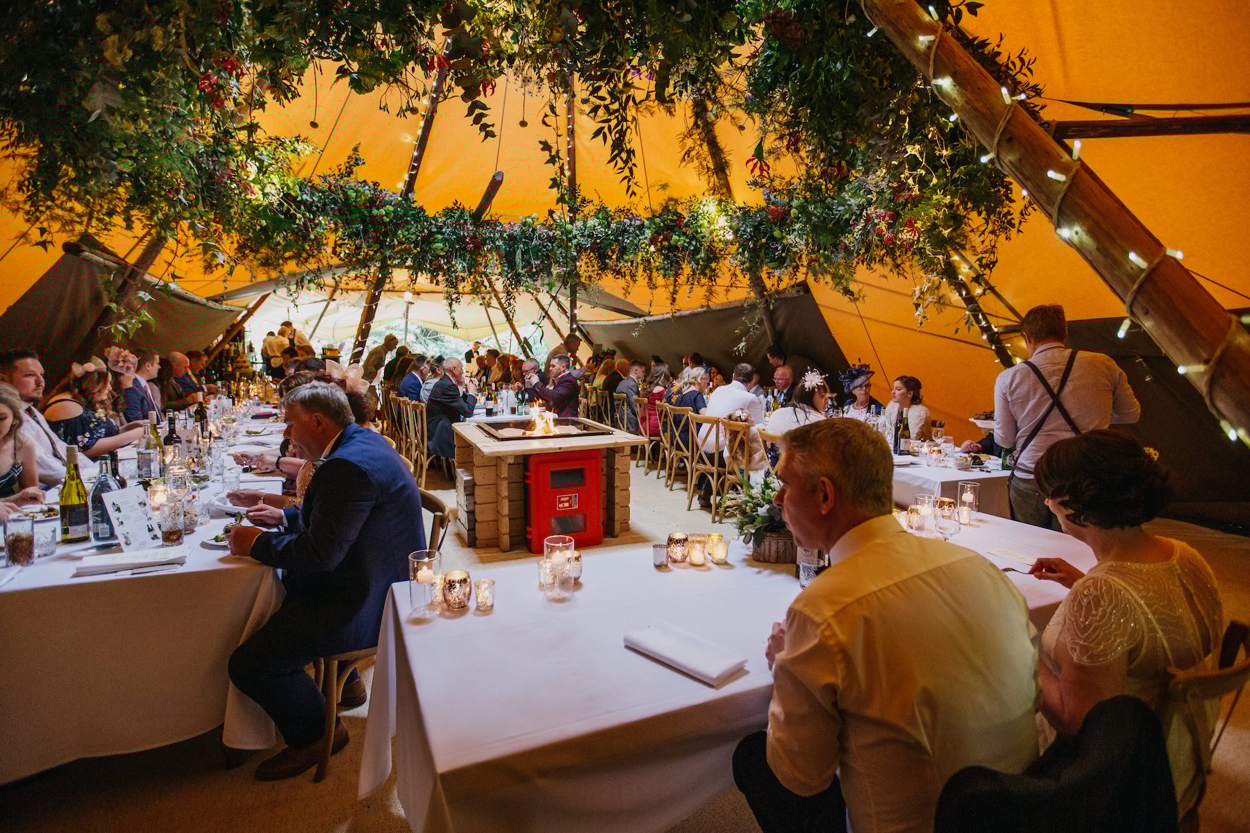 Sarah & Billy PapaKåta Tipi Tent Wedding, John Hope Photography; Wedding Breakfast 