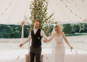 Lauren & David PapaKåta Sperry Tent Wedding, Mary Parker Photography; Bride & Groom