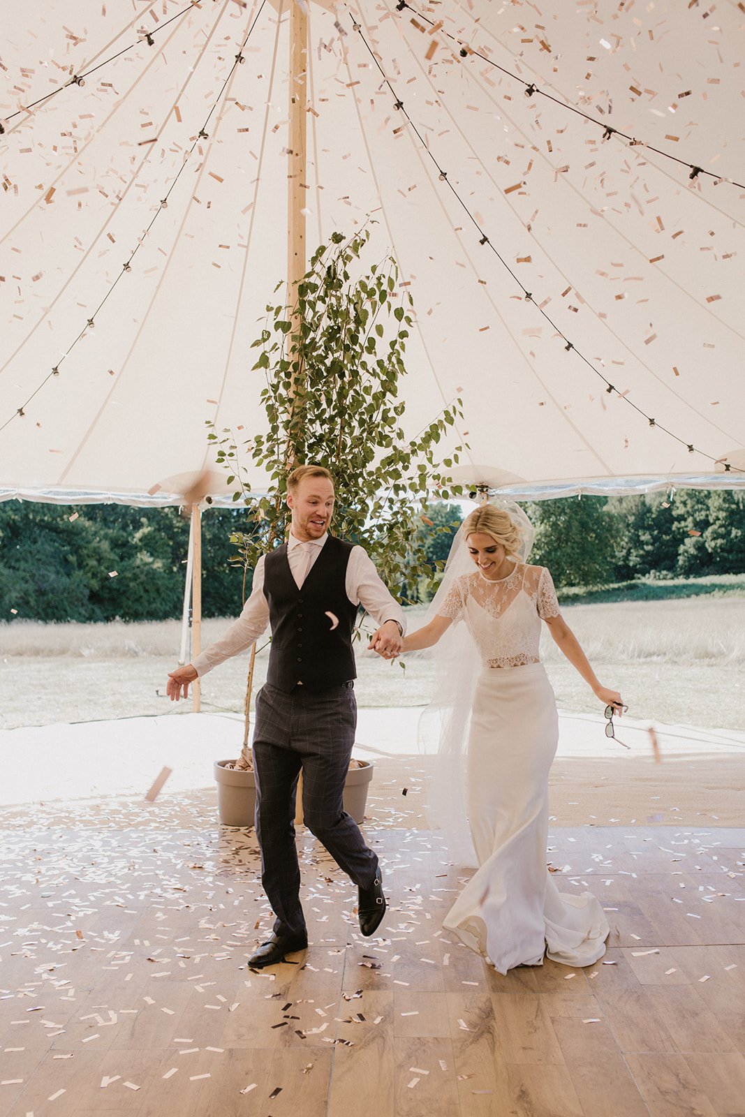 Lauren & David PapaKåta Sperry Tent Wedding, Mary Parker Photography; Bride & Groom